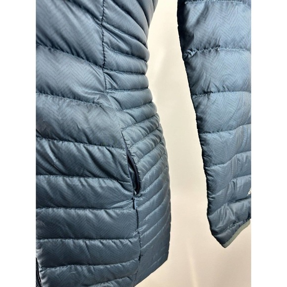 Eddie Bauer Astoria Hooded Down Parka Blue Hooded Puffer Jacket Coat Size XS - Picture 12 of 13